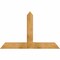 Ekena Millwork Portland Rough Sawn Timber Gable Bracket, Western Red Cedar, 60"W x 38"H x 6"D x 6"F, 15/12 Pitch GBW060X38X0606POR00RWR - alternate 1